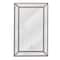 Head West 30" Silver Metro Beaded Glass Framed Vanity Mirror